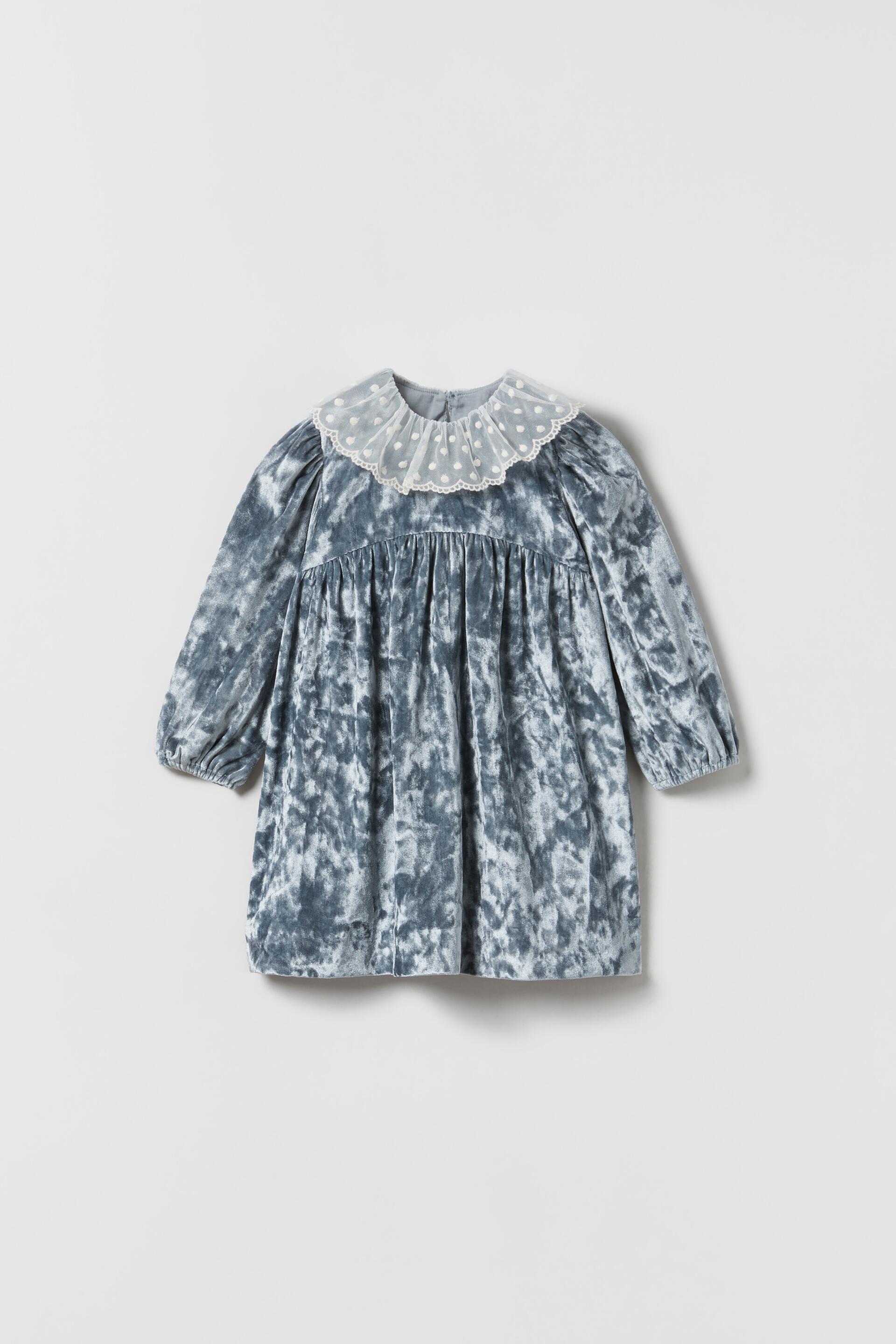 

Платье детское ZARA 0101215748512, серо-голубой, 80 (товар из-за рубежа), 01012157485