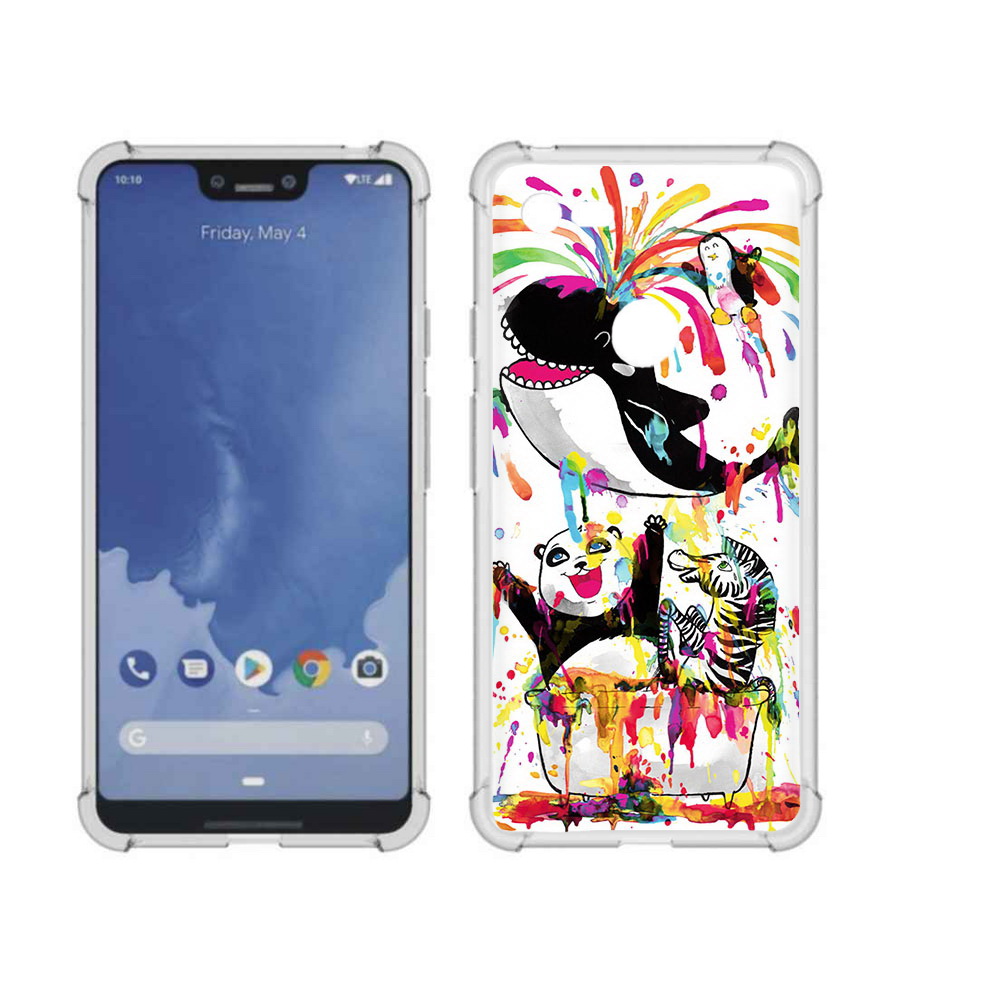 

Чехол MyPads Tocco для Google Pixel 3 XL Хиппи кит, Прозрачный, Tocco