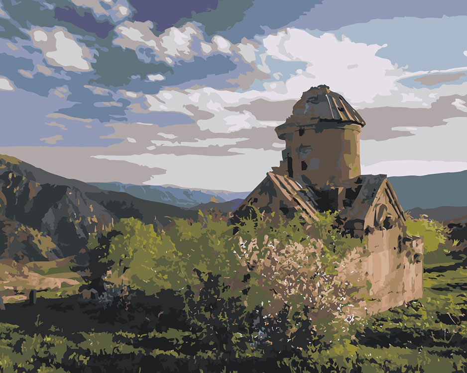 

Картина по номерам Цветное Армения: монастырь Цахац Кар 40x50