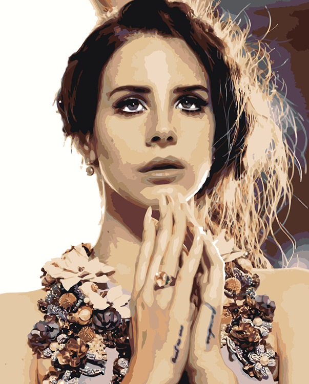 

Картина по номерам Цветное Lana Del Rey Лана Дель Рей: портрет