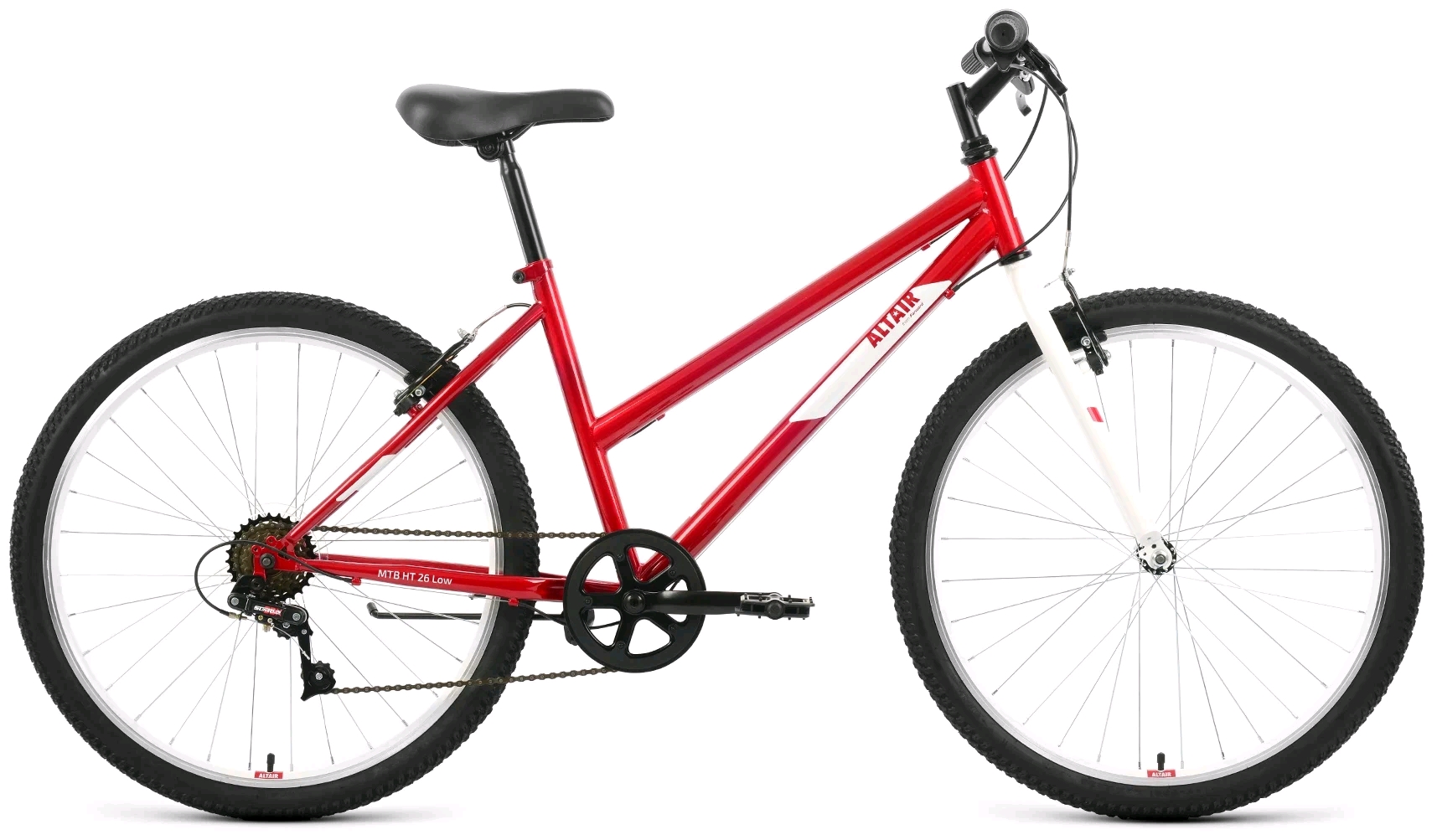 

26 ALTAIR MTB HT 26 low (26" 6 ск. рост. 17") 2022, красный/белый, RBK22AL26125 Велосипед