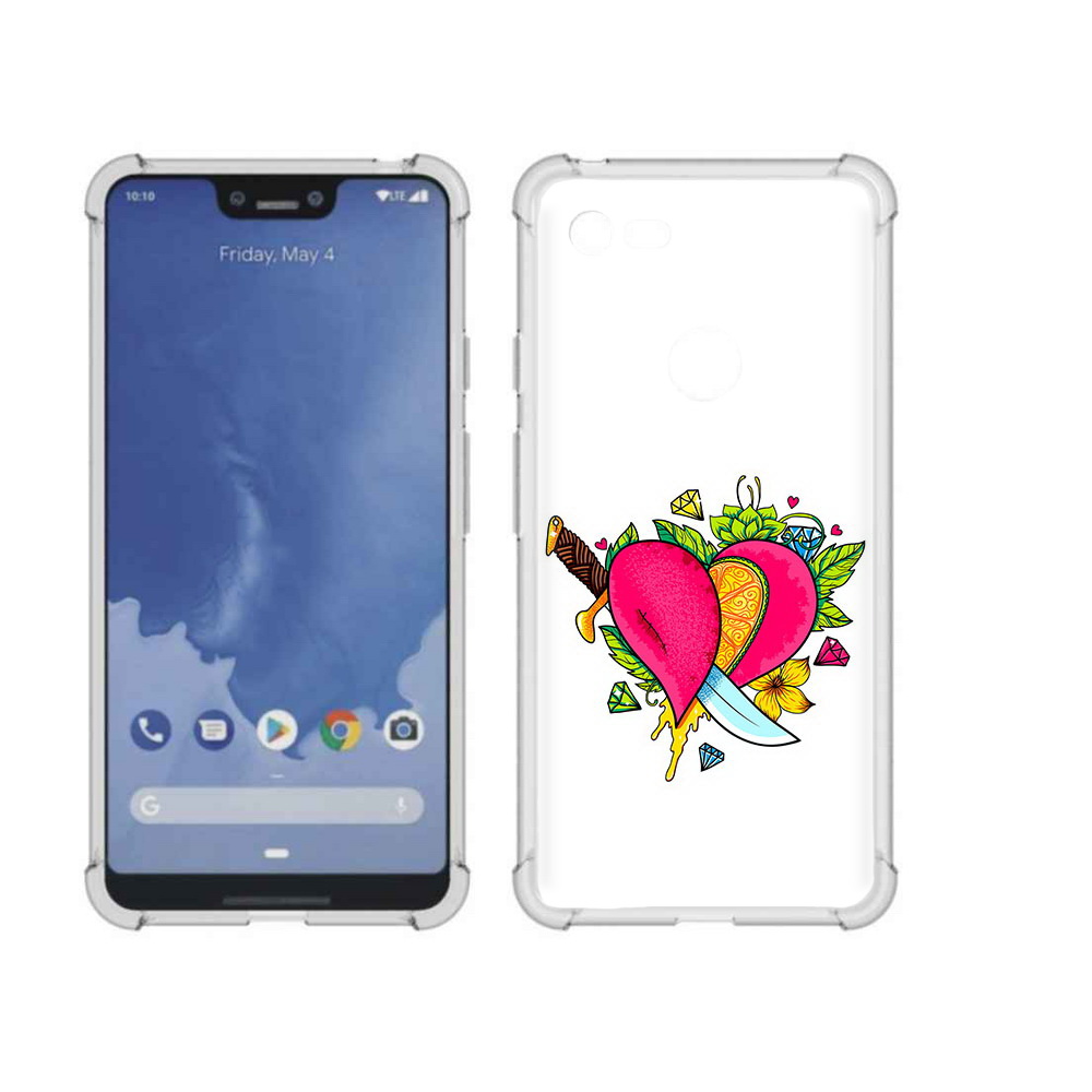 

Чехол MyPads Tocco для Google Pixel 3 XL Фруктовое сердце, Прозрачный, Tocco