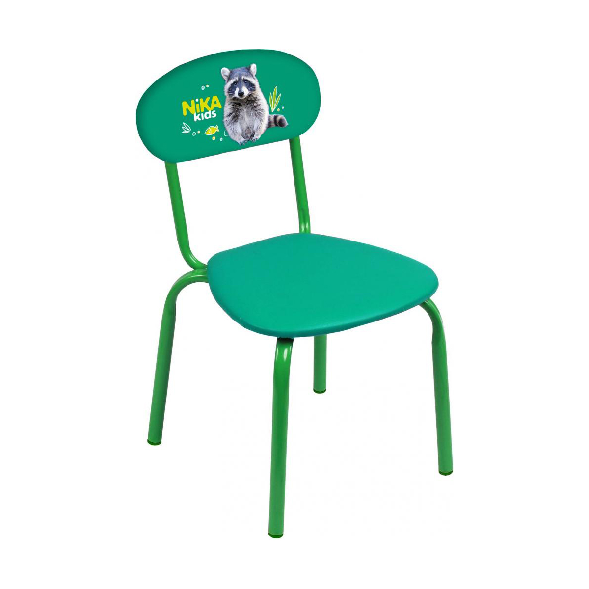Стул детский Nika СТУ5/7 Енот, мягкое сиденье, изумрудный кресло бильярдное weekend мягкое сиденье мягкая спинка 40 600 50 8 зеленый
