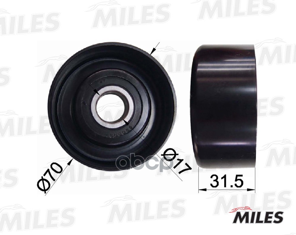 

Ролик Ремня Приводного Miles AG03074