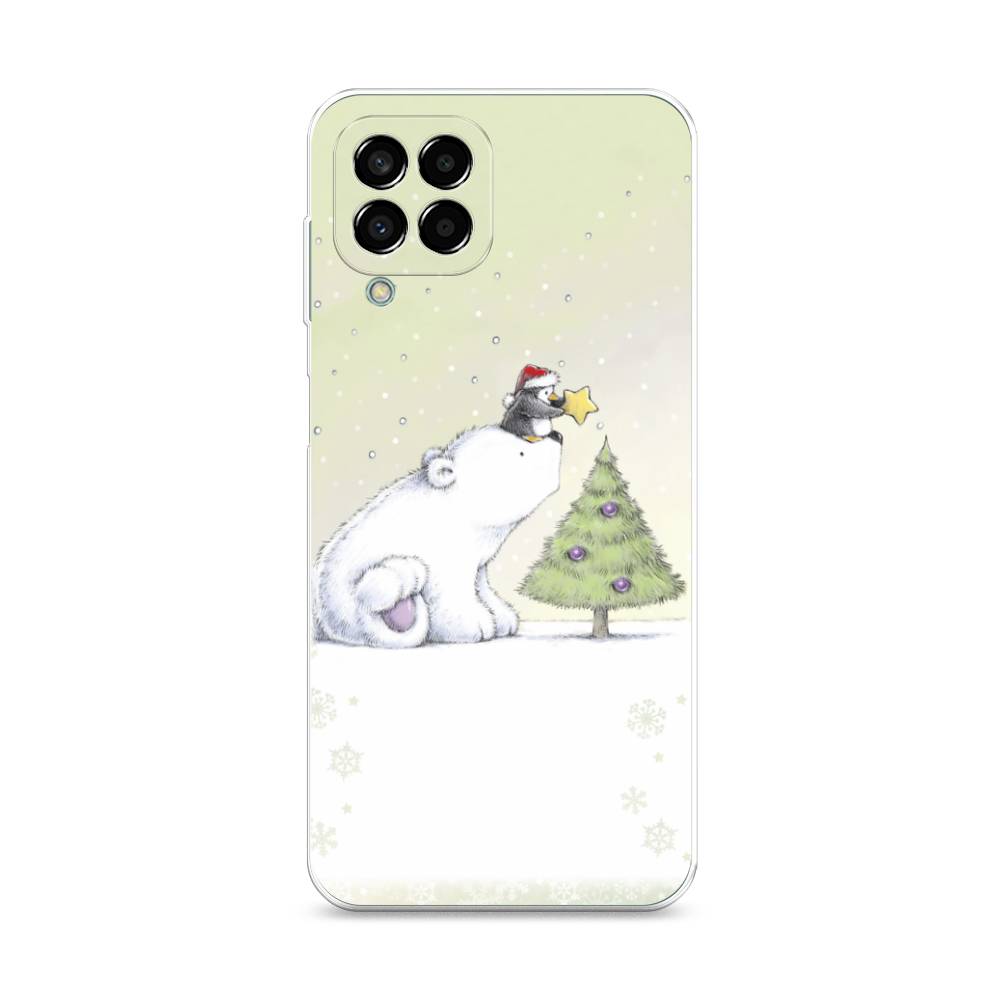 

Чехол на Samsung Galaxy M33 "Украшение елки", Белый;бежевый, 2105650-5