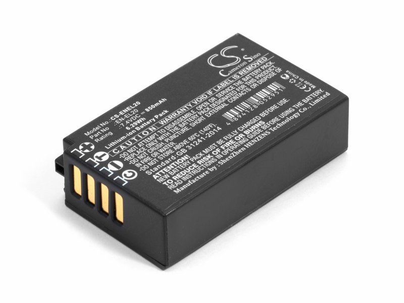 

Аккумулятор для фотоаппарата Nikon EN-EL20, EN-EL20a (1020mAh), EN-EL20, EN-EL20a, PLW804B.316