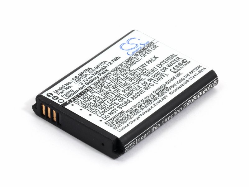 Аккумулятор для Samsung BP70A, BP-70A, EA-BP70A (740mAh)