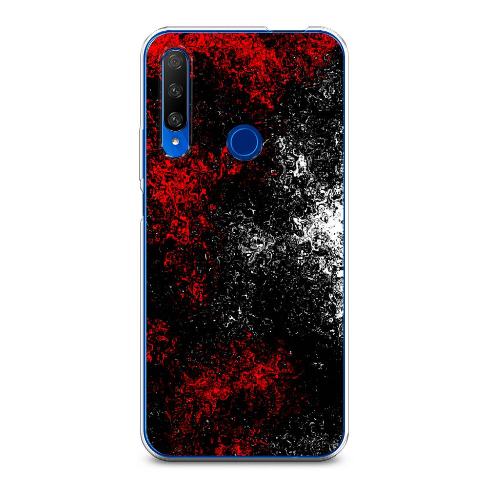 

Чехол на Huawei Honor 9X Premium "Монотипия", Красный;черный;белый, 610650-3