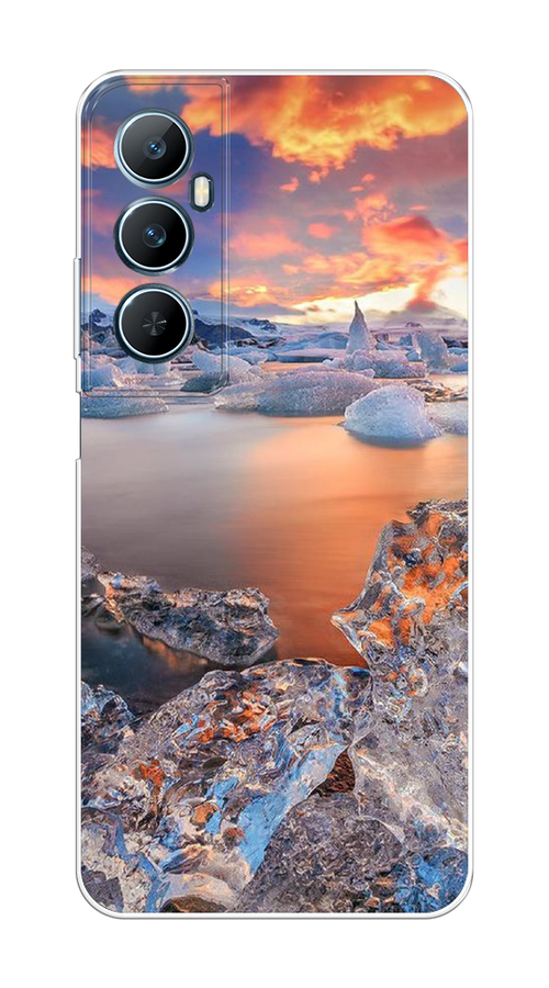 

Чехол на Realme C65 "Ледники", Синий;оранжевый, 2516750-1