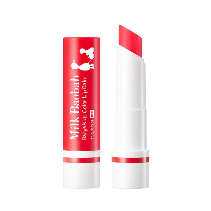 фото Детский бальзам для губ milkbaobab baby&kids color lip balm red (35 гр) milk baobab