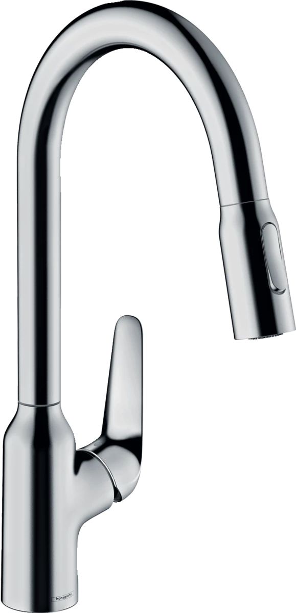 фото Смеситель для кухни hansgrohe focus m42 71800000 с вытяжным душем хром