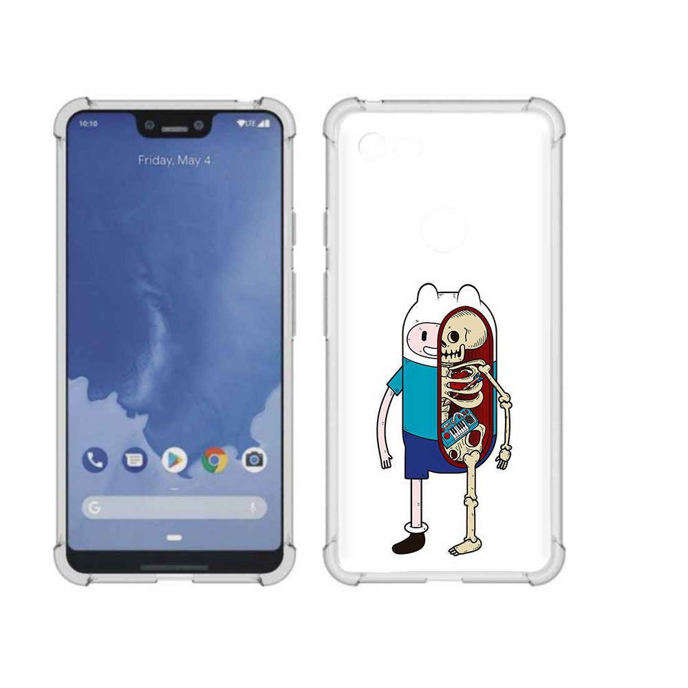 

Чехол MyPads Tocco для Google Pixel 3 XL Финн скелет, Прозрачный, Tocco