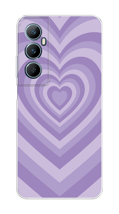 

Чехол на Realme C65 "Violet heart latte", Фиолетовый, 2516750-1