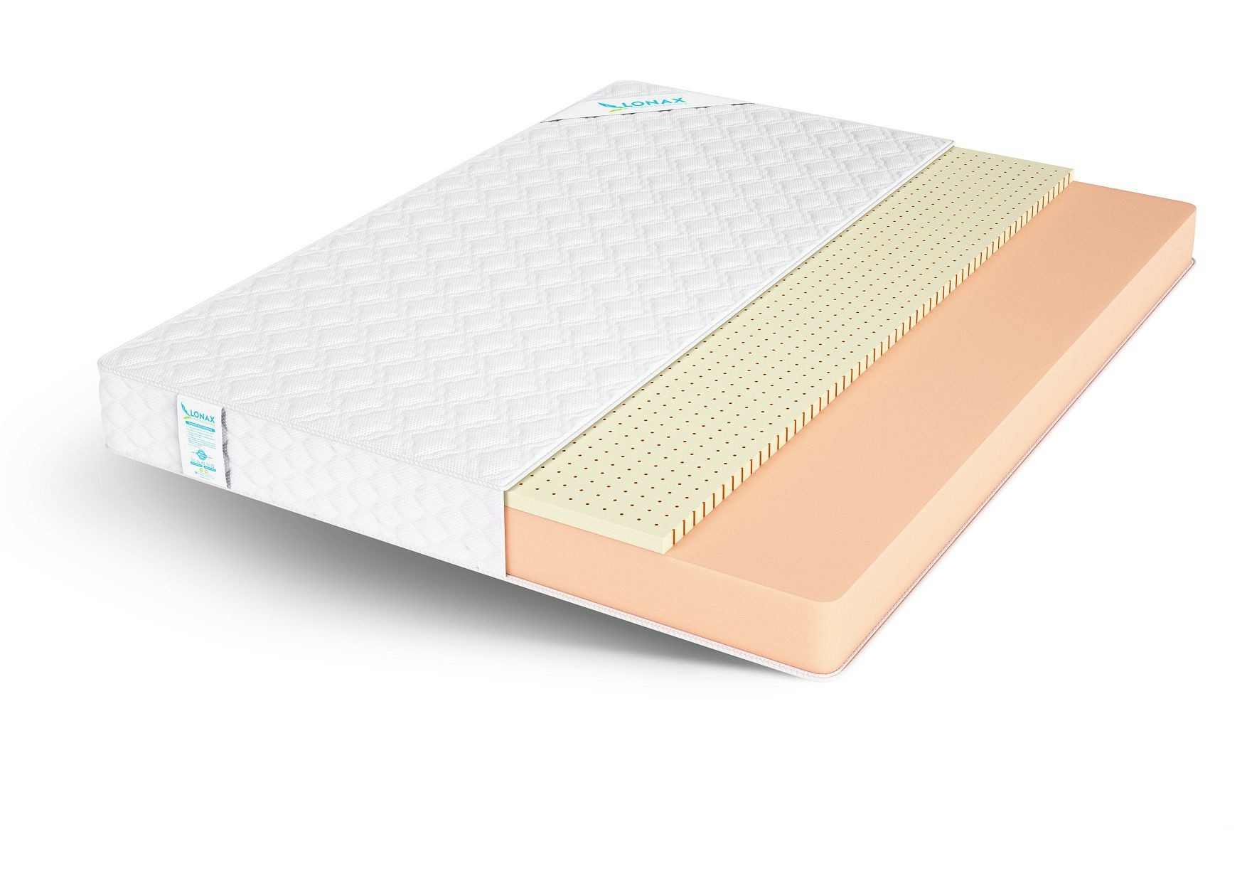 

Матрас Lonax Скрученные Roll Comfort 3 135х210, Бежевый;белый;серый;серебристый, Roll Comfort 3