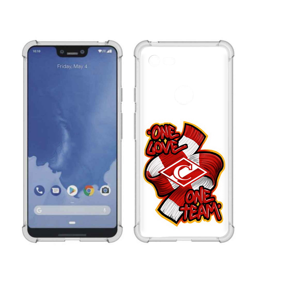 

Чехол MyPads Tocco для Google Pixel 3 XL ФК спарак 1 любовь, Прозрачный, Tocco