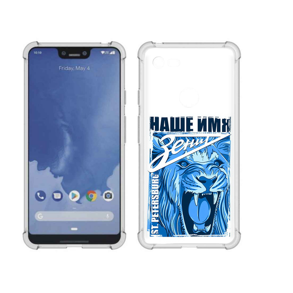 

Чехол MyPads Tocco для Google Pixel 3 XL ФК наше имя зенит, Прозрачный, Tocco