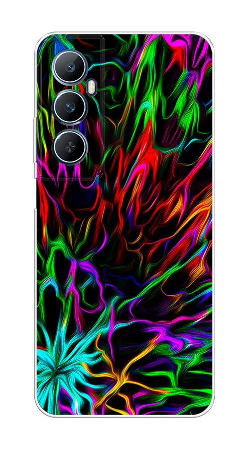 

Чехол на Realme C65 "Разноцветные разводы", Голубой;зеленый;оранжевый, 2516750-1