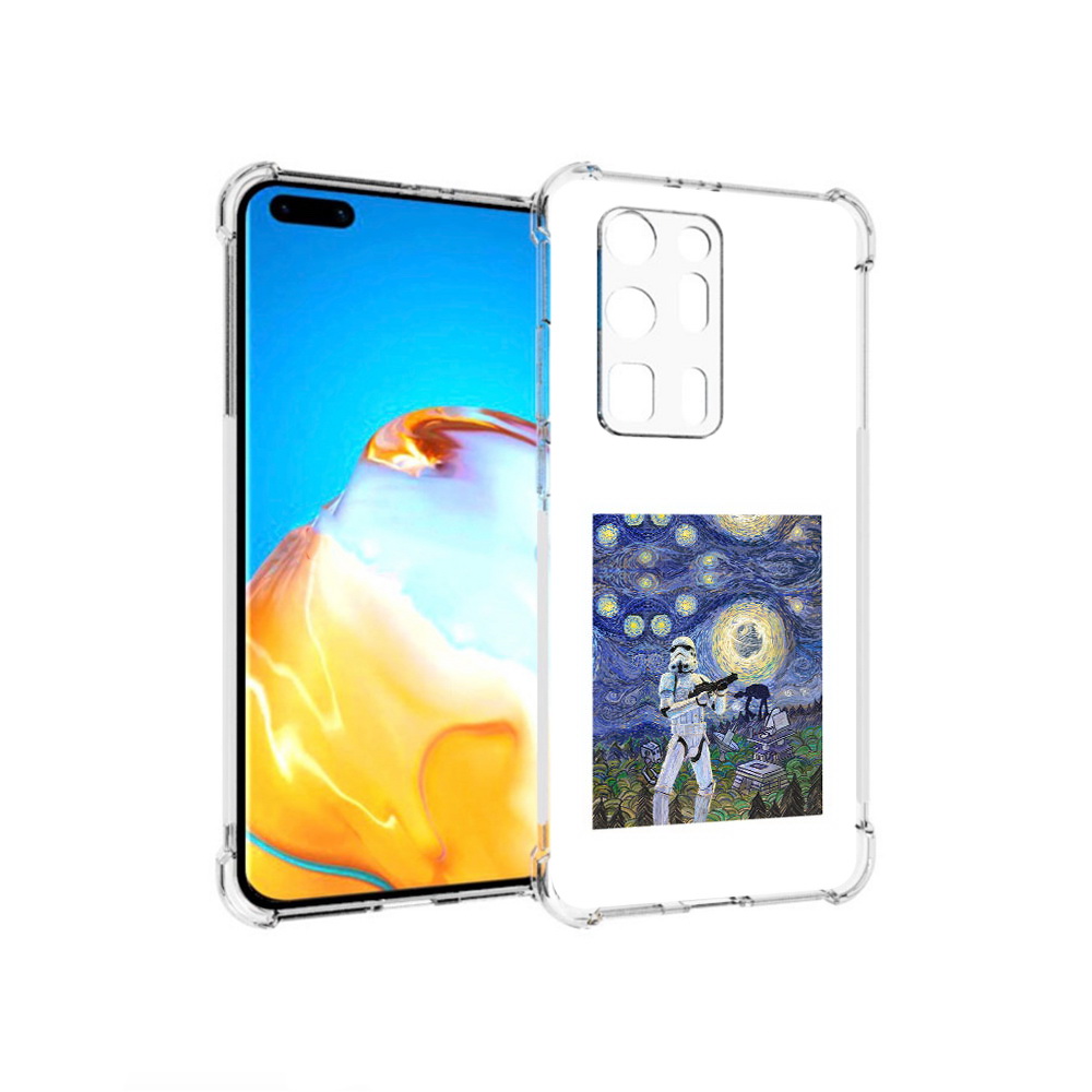 Чехол MyPads Tocco для Huawei P40 Pro+ star wars звездная ночь