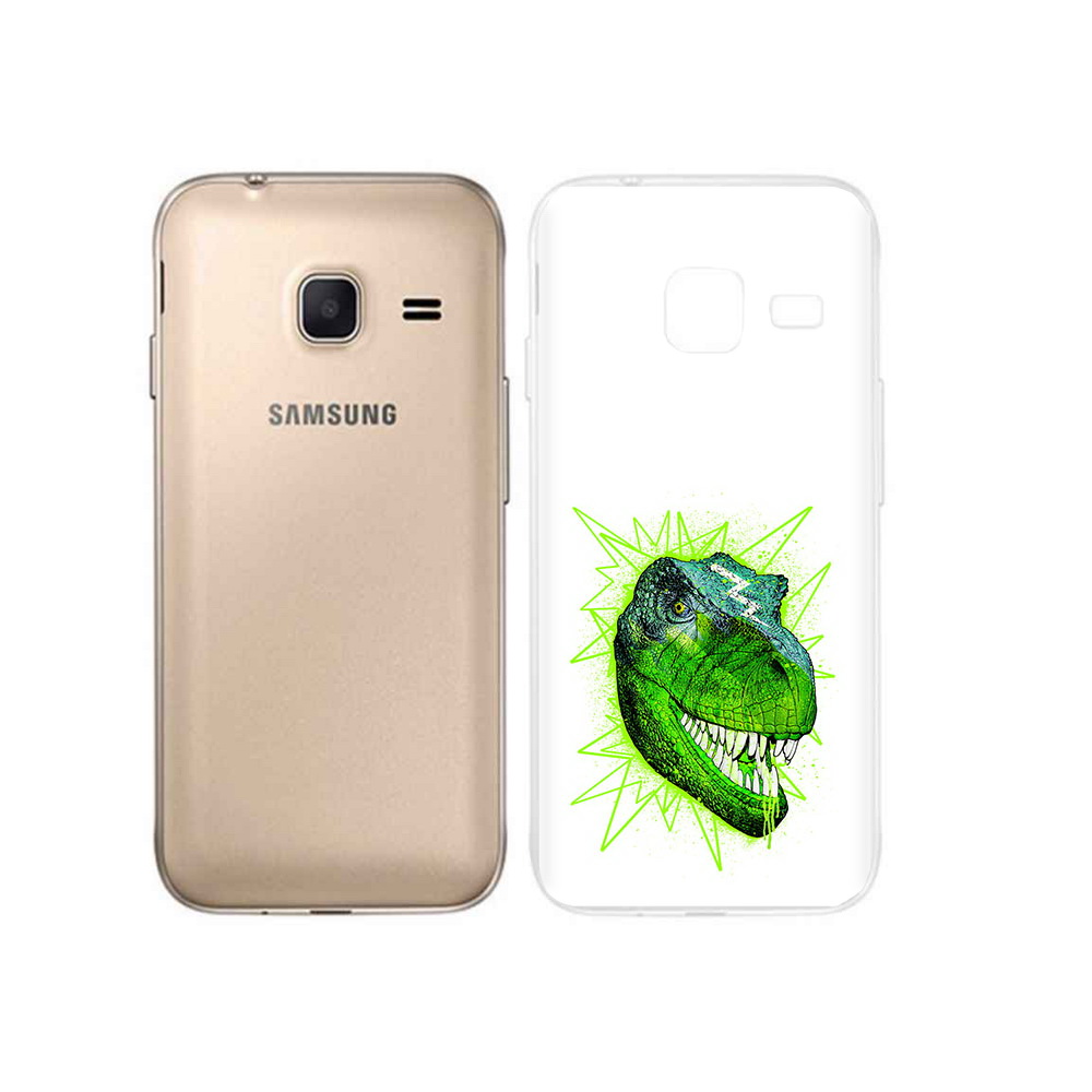 

Чехол MyPads Tocco для Samsung Galaxy J1 mini зеленый динозавр (PT24300.564.358), Tocco