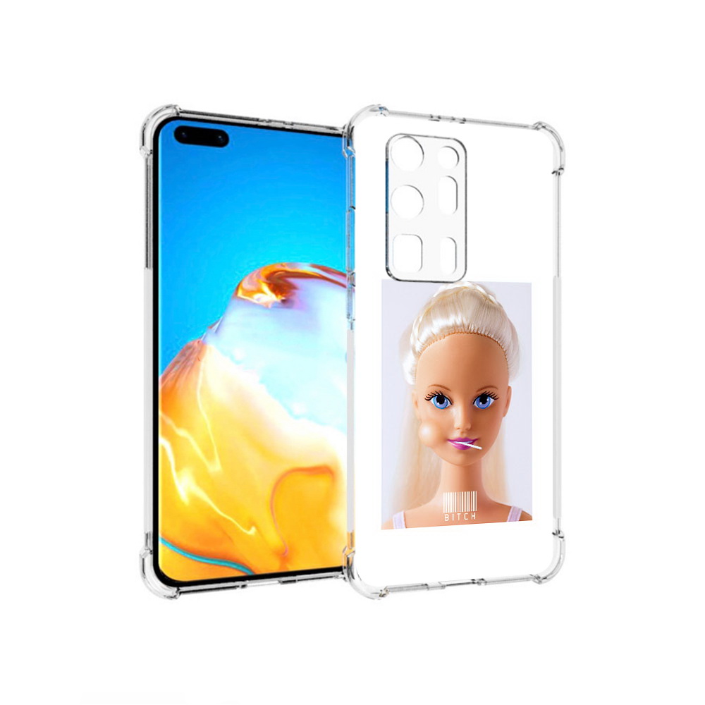 

Чехол MyPads Tocco для Huawei P40 Pro+ барби, Прозрачный, Tocco