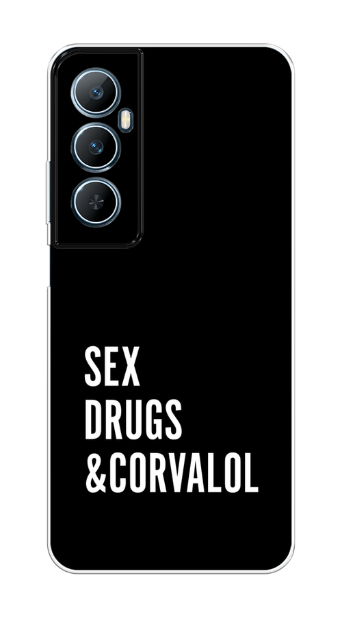 

Чехол на Realme C65 "Corvalol", Черный;серый;белый, 2516750-1
