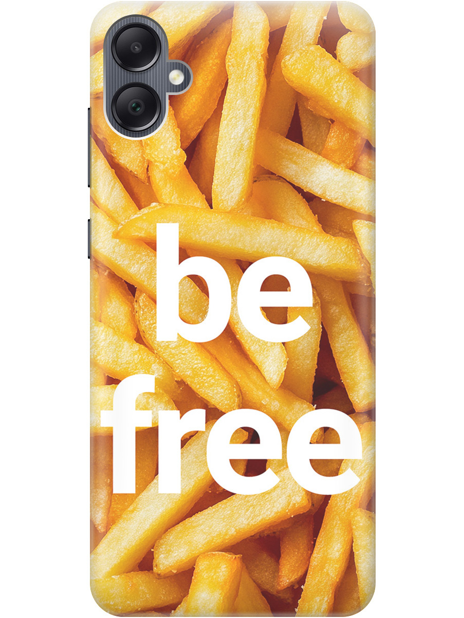 

Силиконовый чехол на Samsung Galaxy A05 с принтом "Be Free", Прозрачный;белый;желтый, 776582661