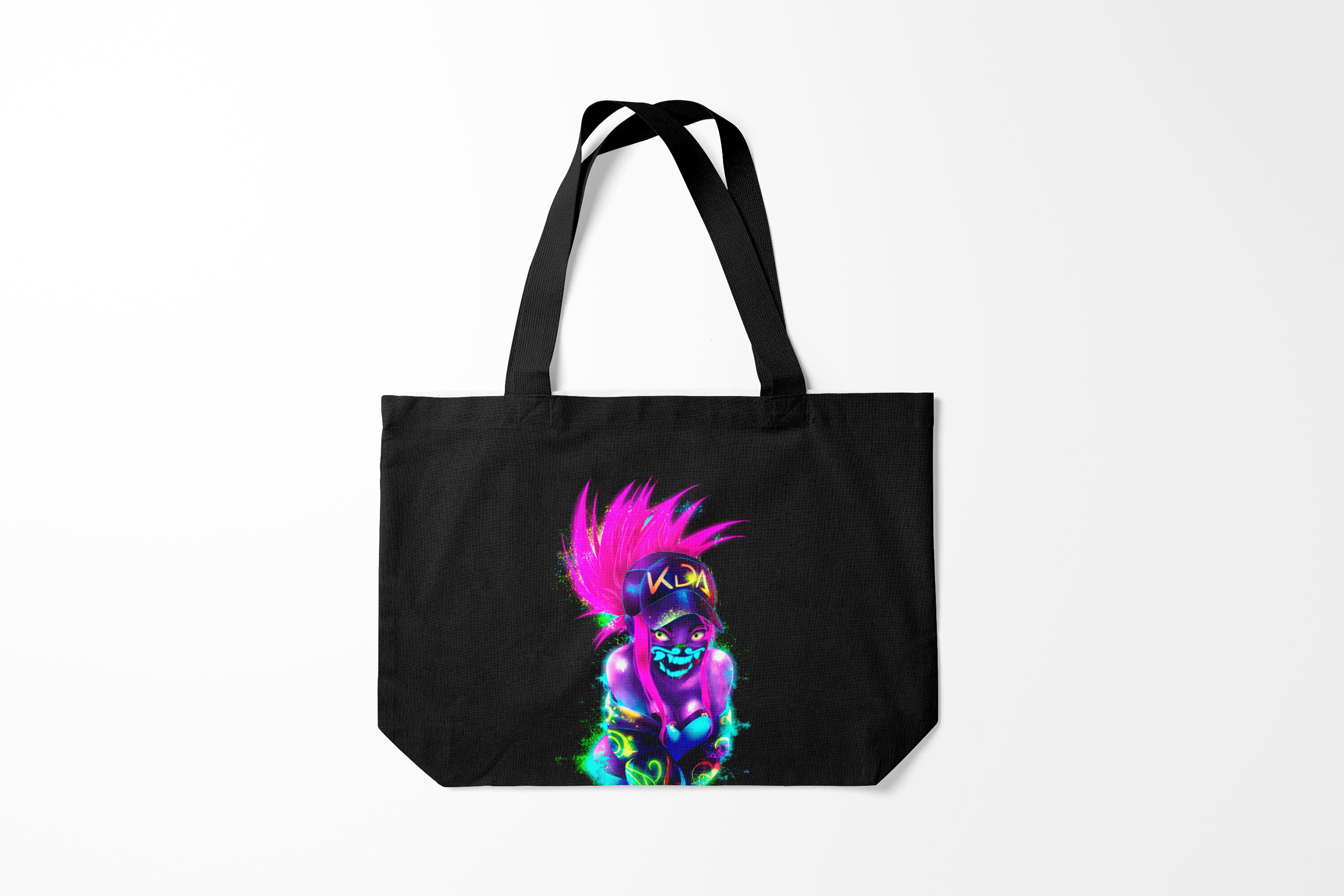 

Сумка шoппер унисекс Burnettie League Of Legends KDA. Akali, черный, League Of Legends KDA. Akali