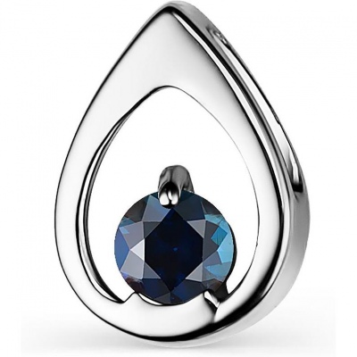 

Подвеска из белого золота с сапфиром АЛЬКОР 34093-202, 34093-202