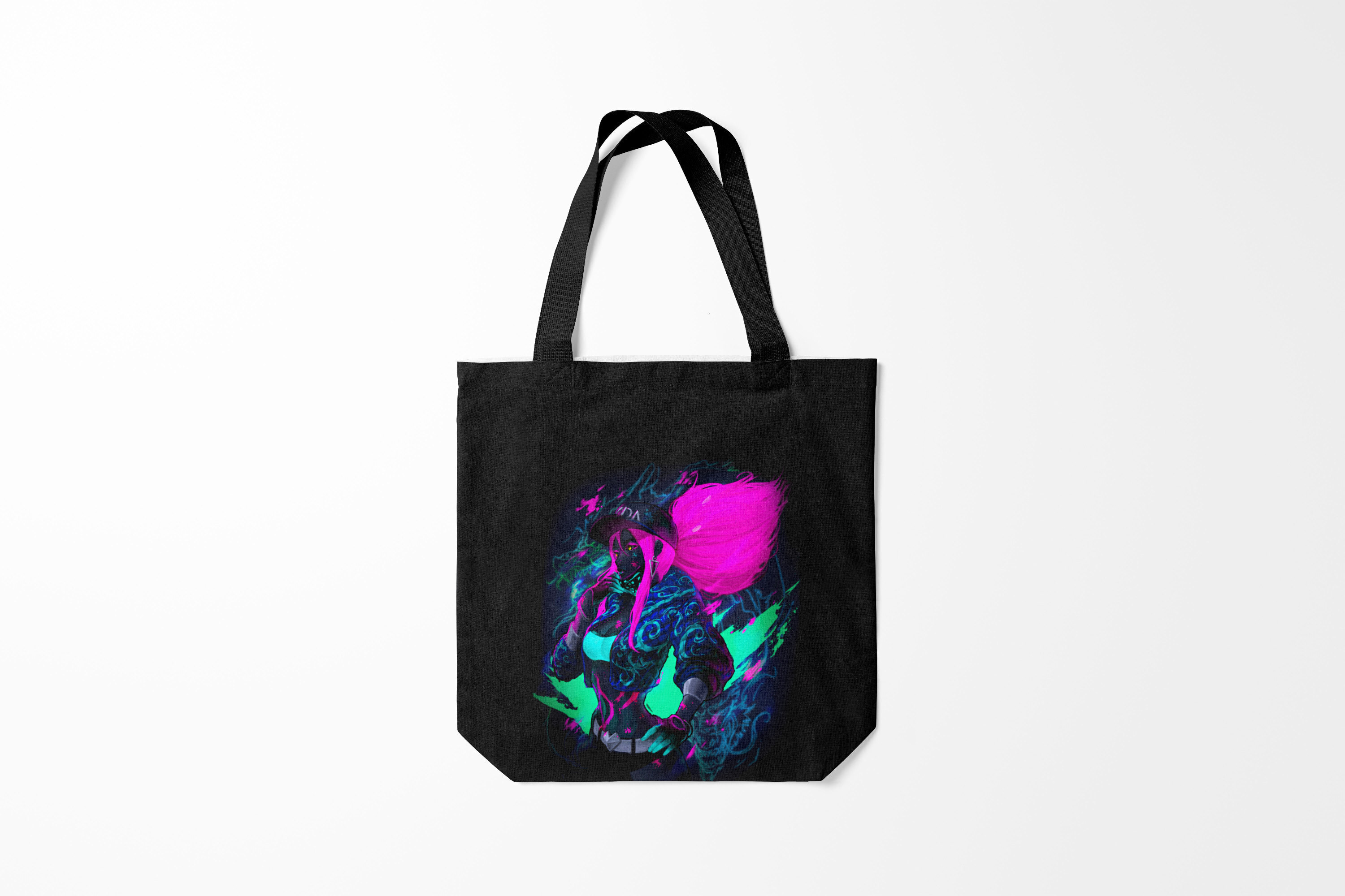 

Сумка шoппер унисекс Burnettie League Of Legends KDA. Akali, черный, League Of Legends KDA. Akali