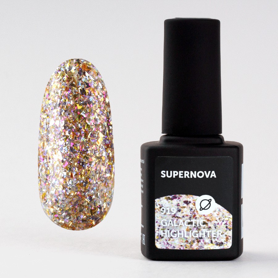

Гель-лак Milk Supernova 919 Galactic Highlighter, Серебристый