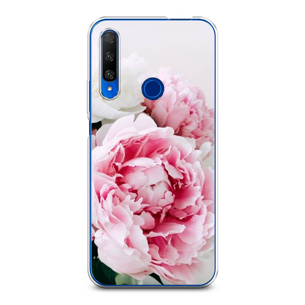 

Чехол на Huawei Honor 9X Premium "Розовые и белые пионы", Розовый;белый, 610650-2