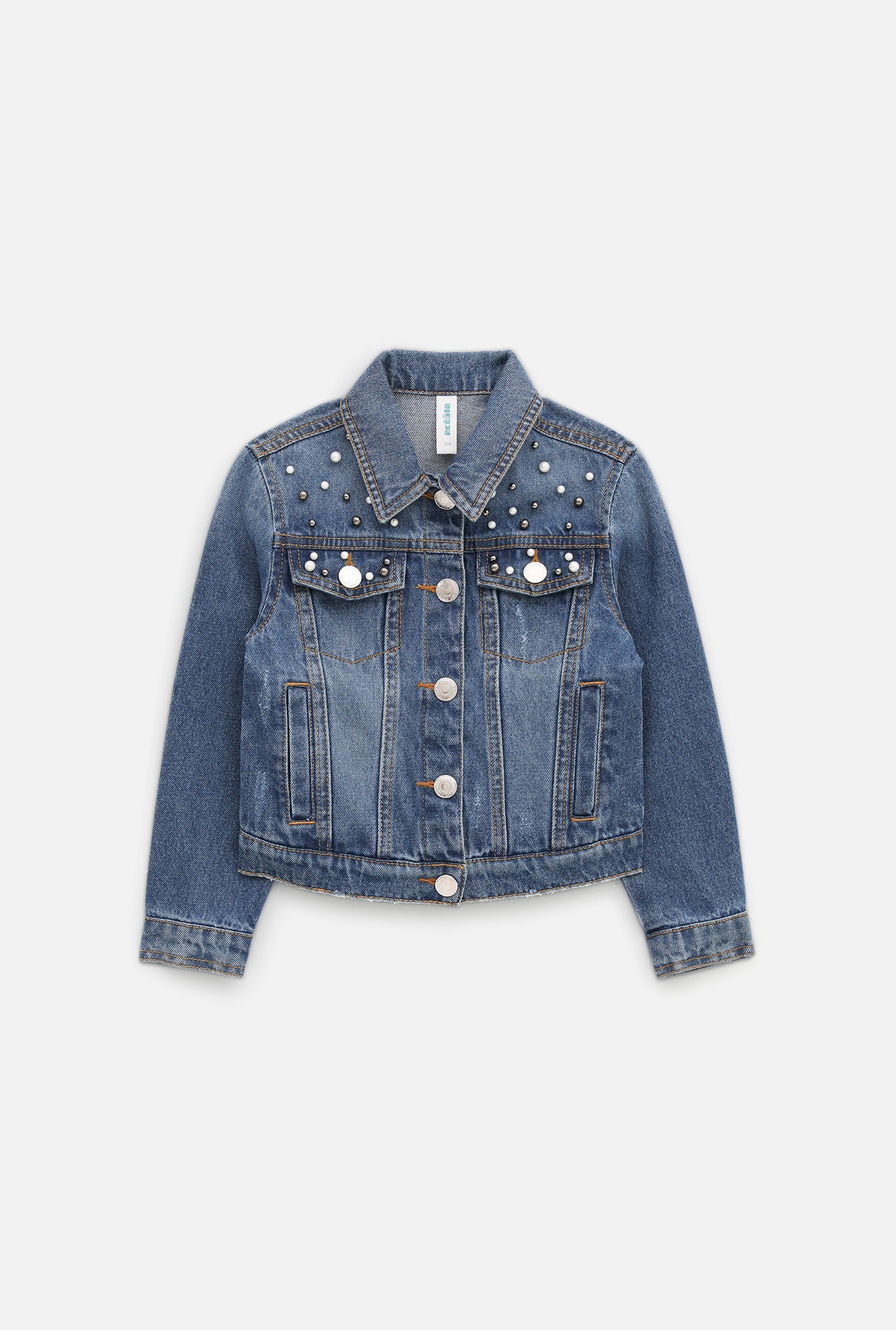 Куртка джинсовая для девочек ACOOLA 20220750009, синий р.116