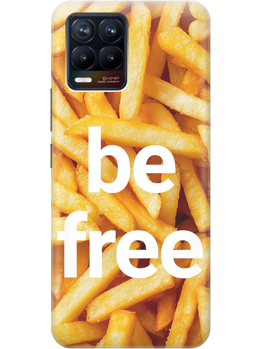 

Силиконовый чехол на Realme 8 / 8 Pro с принтом "Be Free", Прозрачный;белый;желтый, 732494061