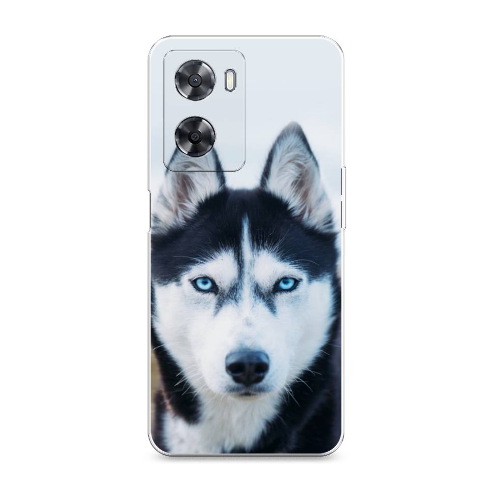 

Чехол на Oppo A57 4G "Хаски 2", Синий;белый, 2511850-1