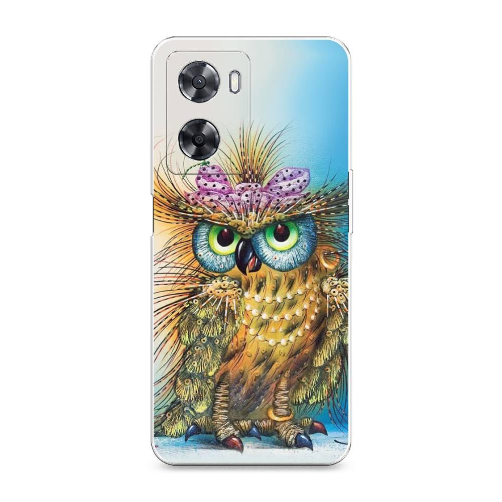 

Чехол на Oppo A57 4G "Модная сова", Коричневый;голубой, 2511850-1