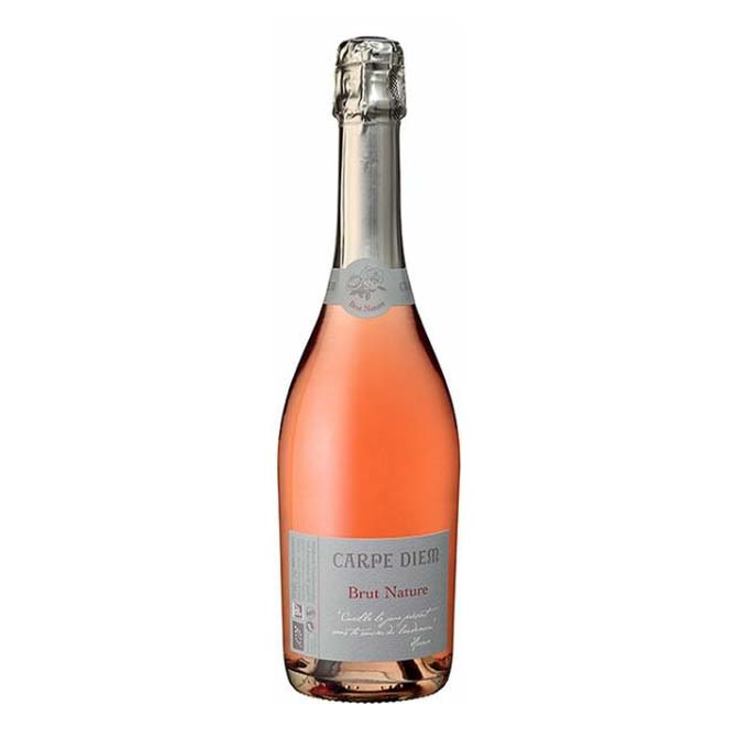 

Вино игристое Chateau Carpe Diem Rose Brut Nature розовое сухое 12,5% 0,75 л Франция