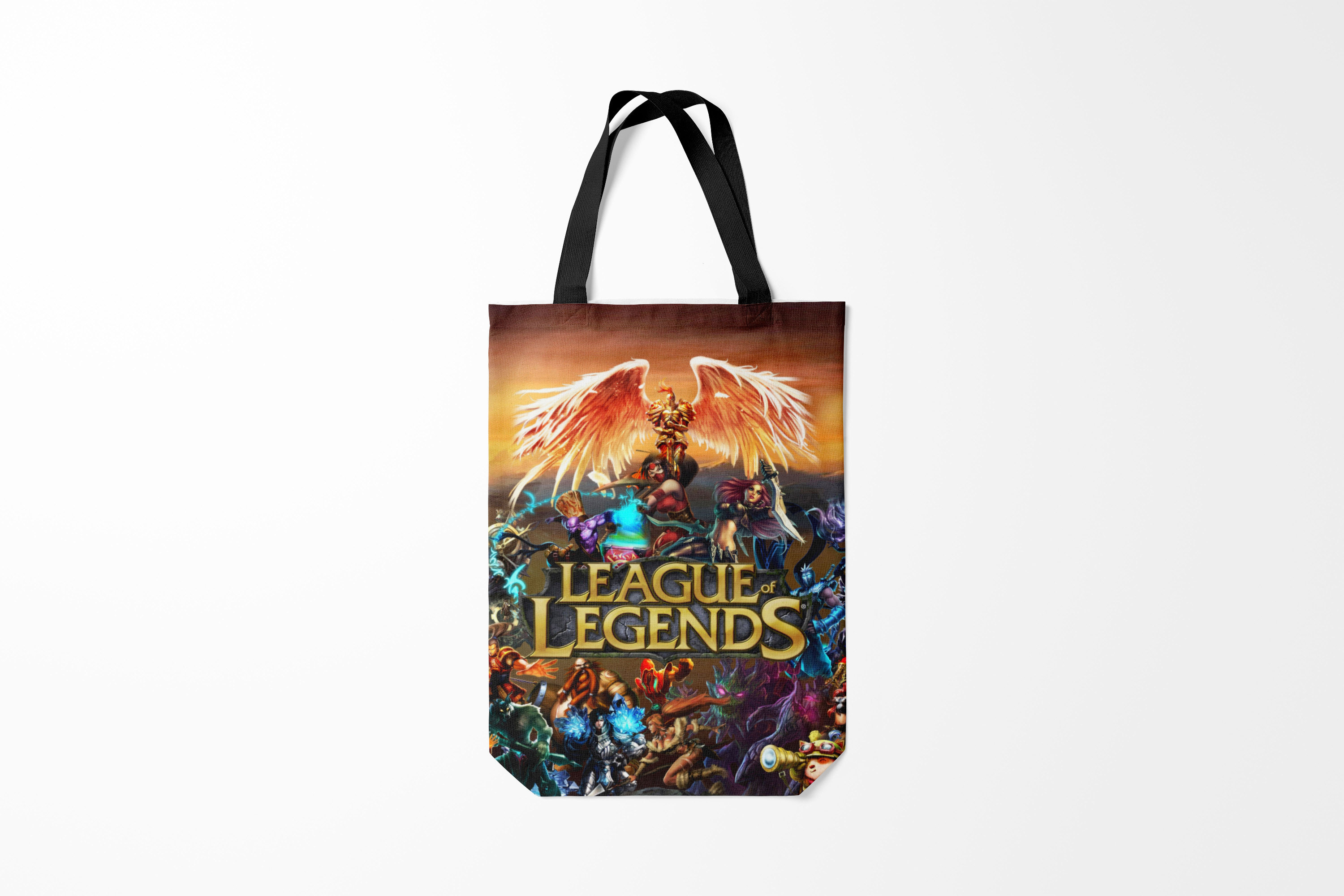 

Сумка шoппер унисекс Burnettie League Of Legends, черный, League Of Legends