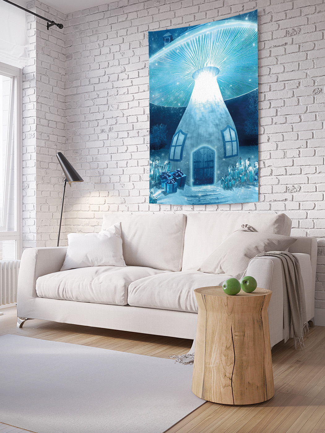 

Вертикальное фотопанно на стену JoyArty Гриб-дом 100x150 см, Гриб-дом