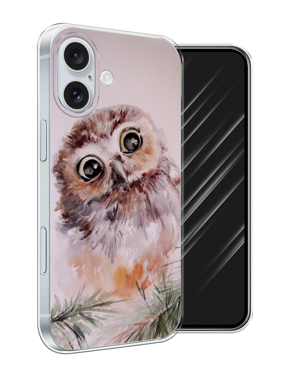 

Чехол Awog на Apple iPhone 16 Plus "Сова на розовом", Розовый;коричневый, 16150-1
