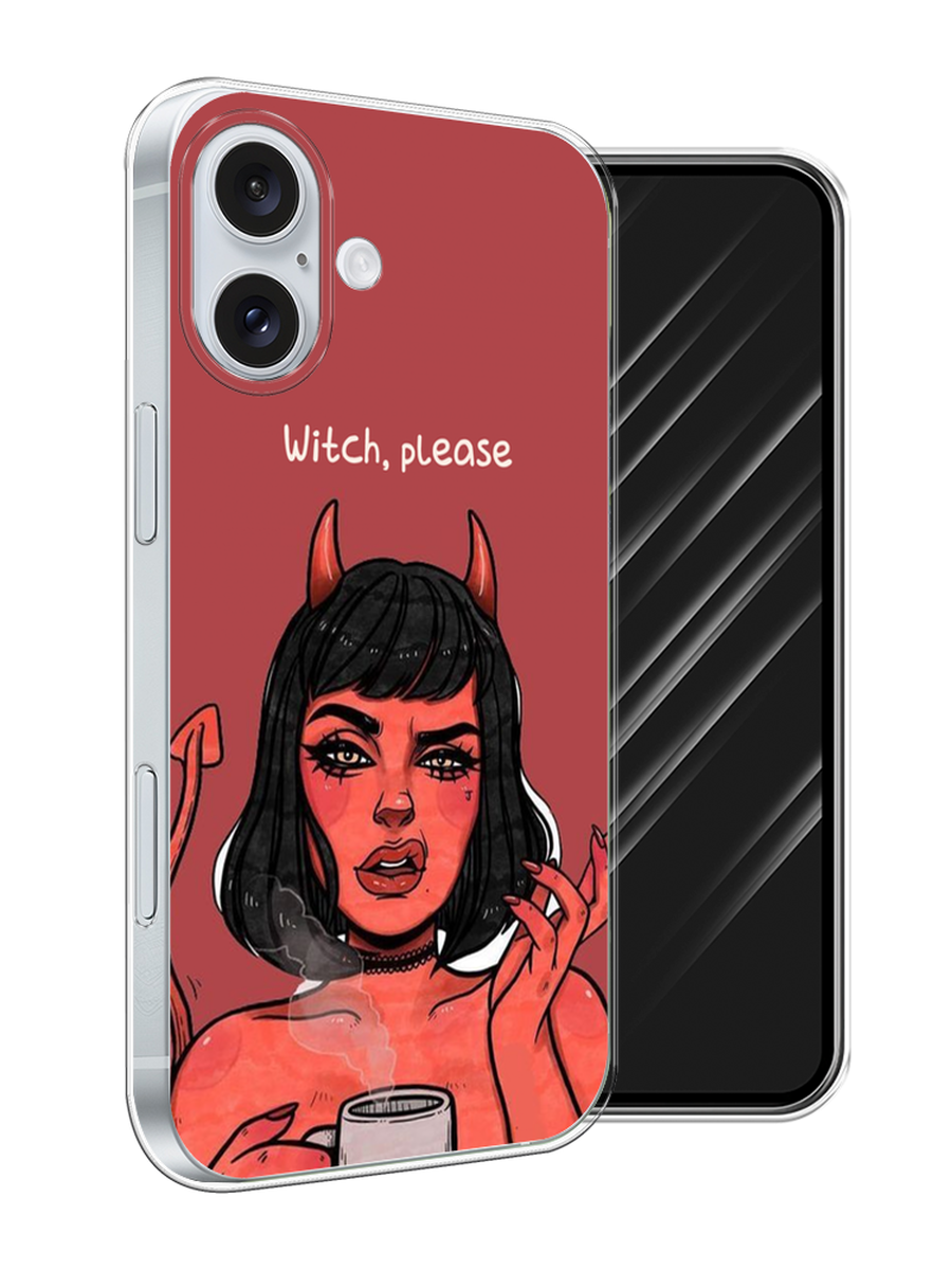 

Чехол Awog на Apple iPhone 16 Plus "Evil Girl", Бордовый;черный, 16150-1