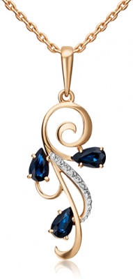 

Подвеска из красного золота с бриллиантом PLATINA jewelry 03-0523-00-105-1110-30, 03-0523-00-105-1110-30