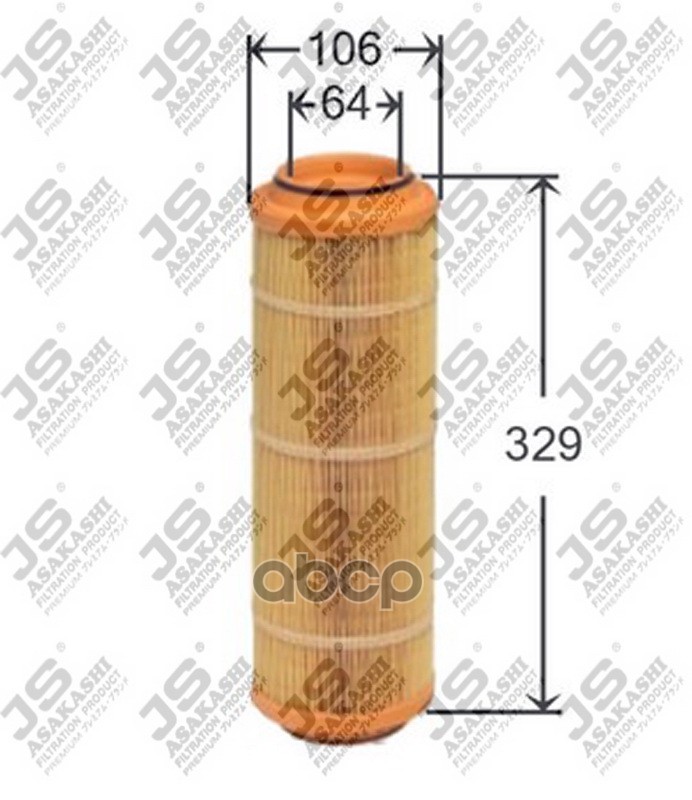 

Фильтр Воздушный JS Asakashi арт. A0103