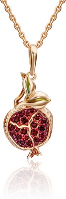

Кулон из красного золота PLATINA jewelry 03-2766-00-204-1110-57, эмаль/гранат, 03-2766-00-204-1110-57