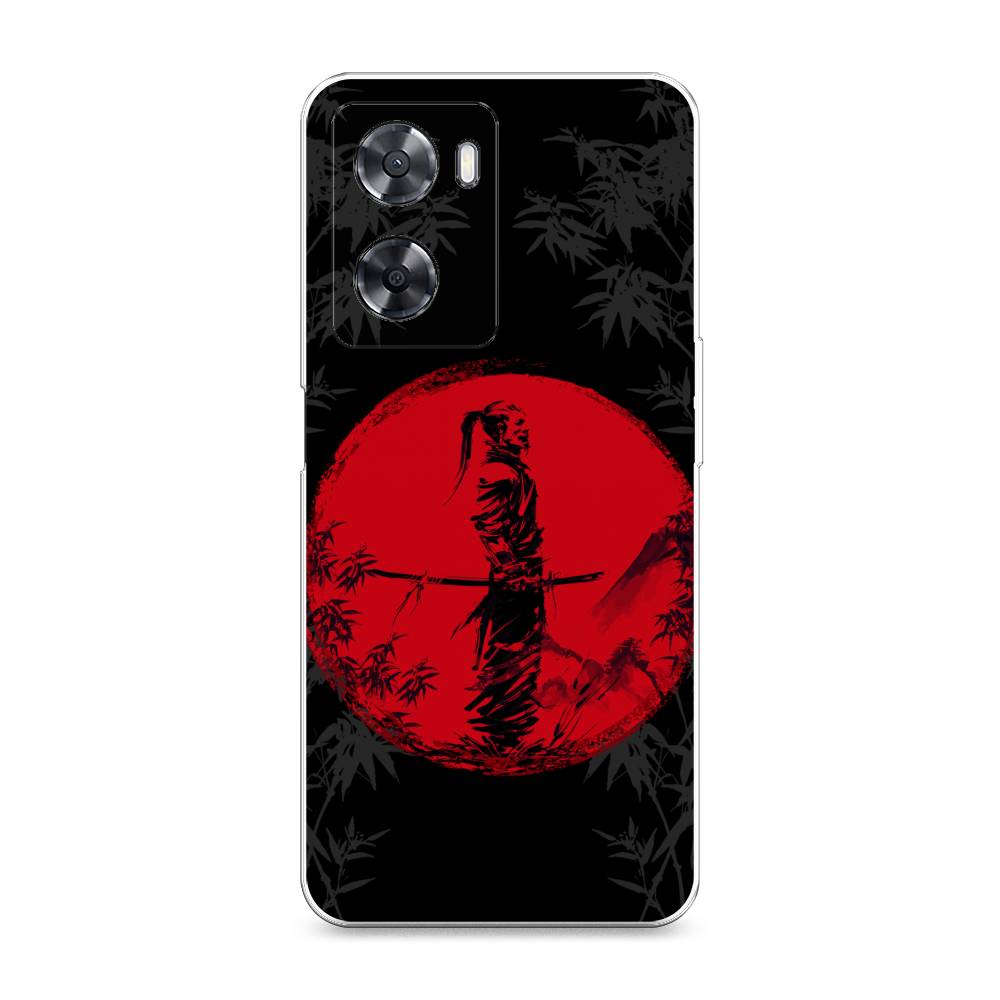 

Чехол на Oppo A57 4G "Самурай на красном фоне", Черный;красный;серый, 2511850-4