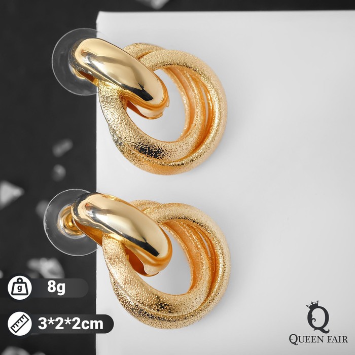 

Серьги подвески из бижутерного сплава Queen Fair 5485345, без вставки