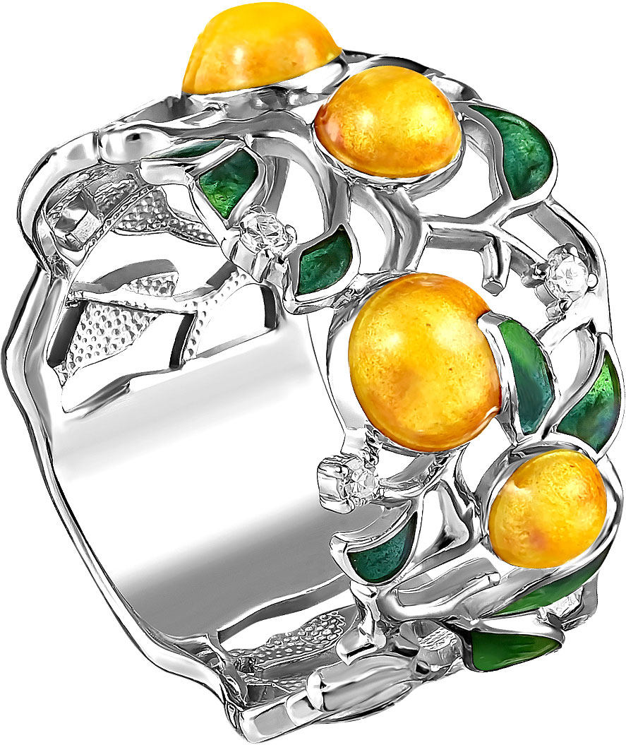 Кольцо из серебра с бриллиантом р. 18 Kabarovsky 11-162-1001