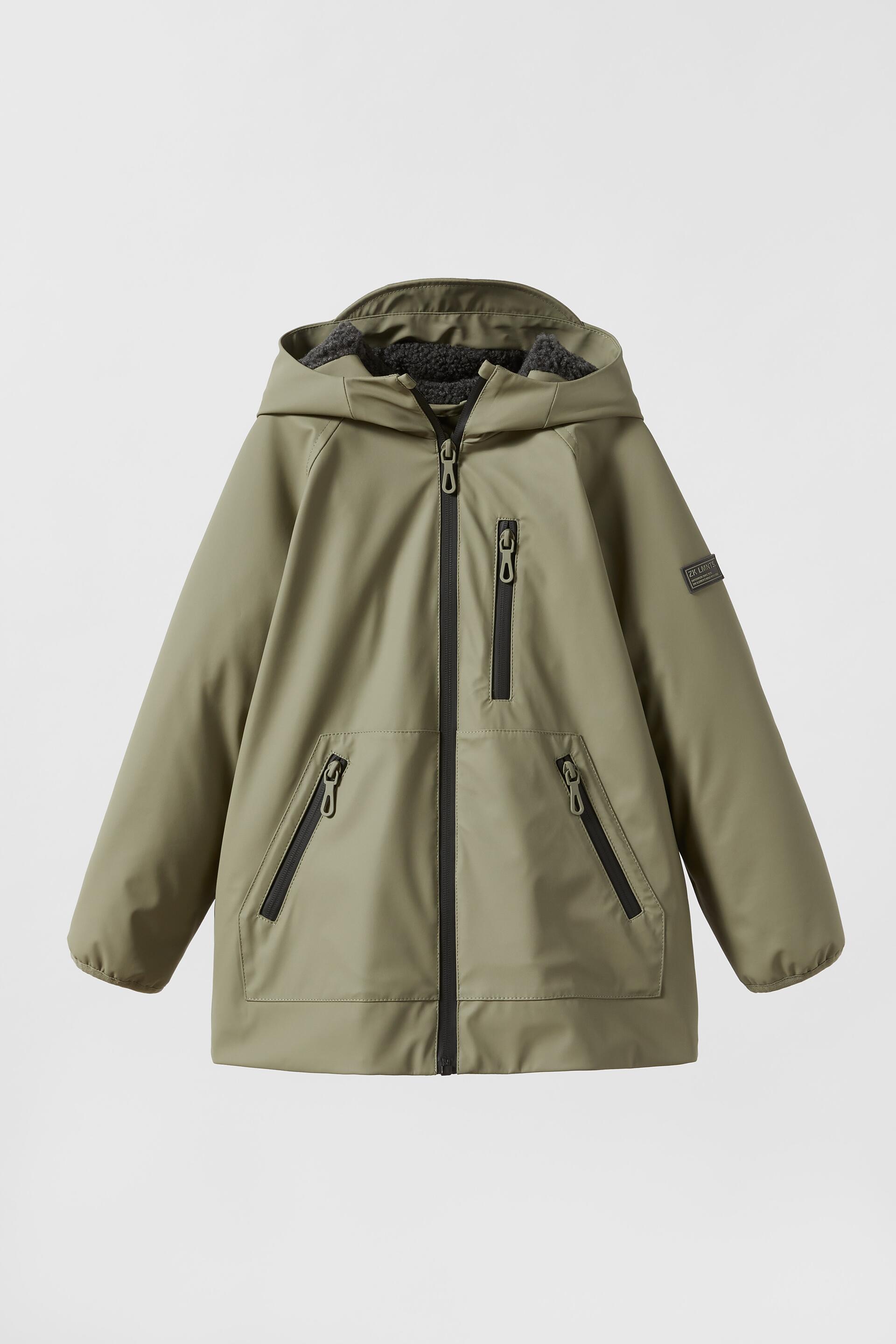 

Парка детская ZARA 0106875250608, светлый хаки, 128 (товар из-за рубежа), 01068752506
