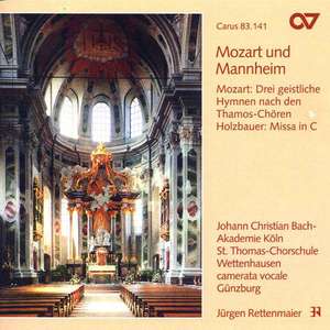 HOLZBAUER, I.: Missa in C major / MOZART, W.A.: 3 Sacred Hymns from Thamos