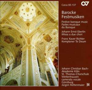 EBERLIN: Missa a 2 chori / RICHTER, F.: Te Deum