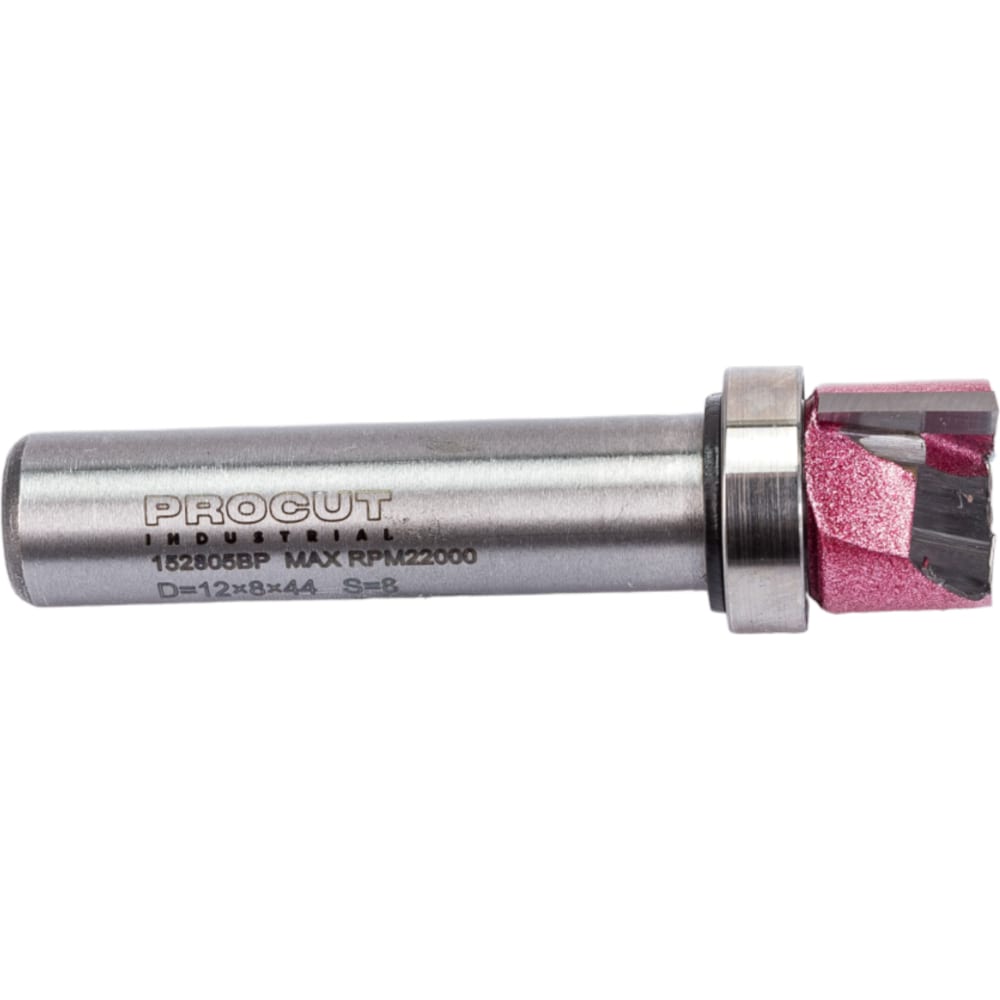 

PROCUT Фреза обгонная (верх. подш.) Z=2 D=12x8x44 S=8 152805BP